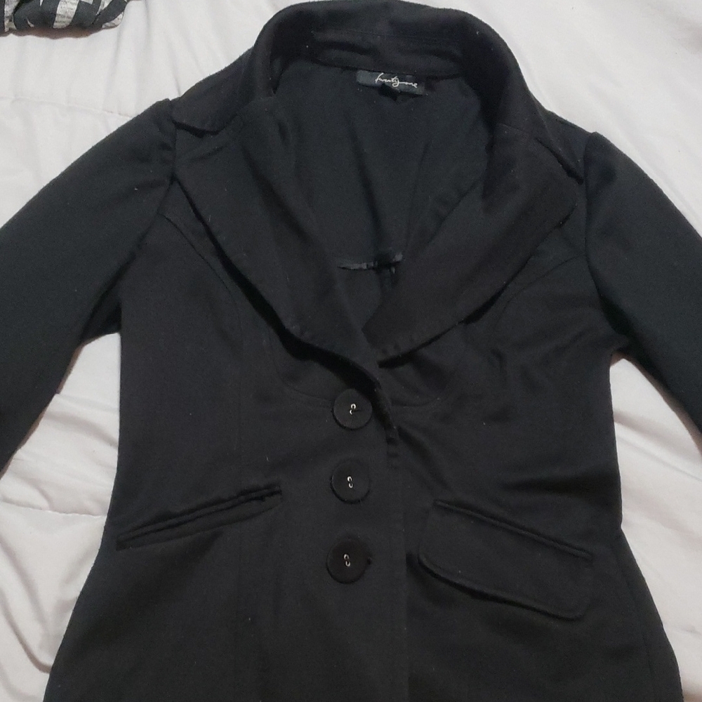Women's Black Blazer Coat